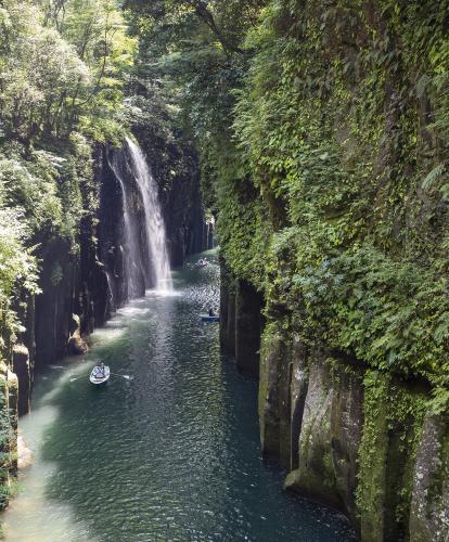 Waterfall in Takachiho Gorge, Japan