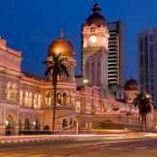 Kuala Lumpur streets by night