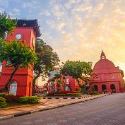 Red buildings of Malacca