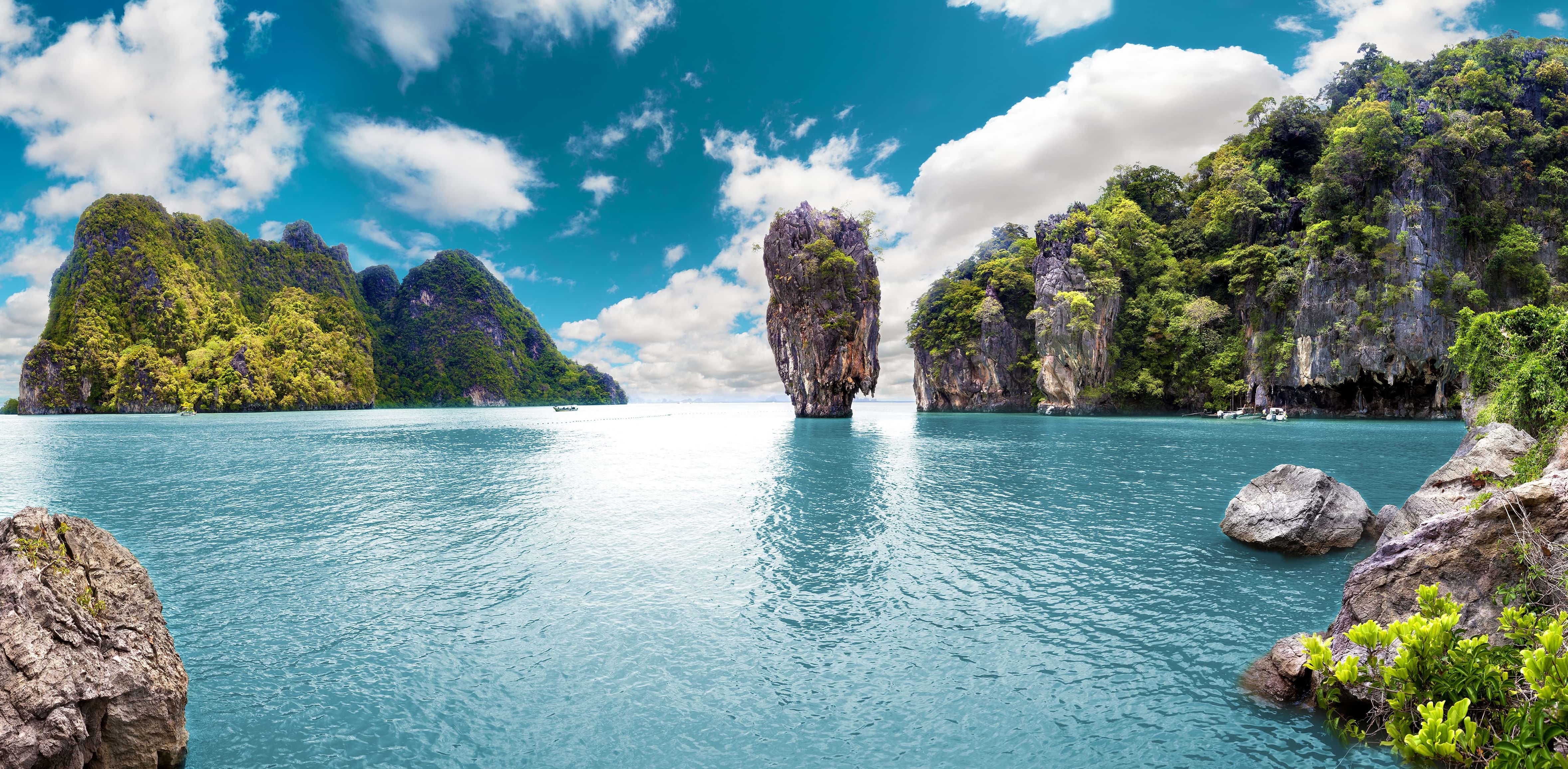 Limestone karts in Halong Bay Vietnam