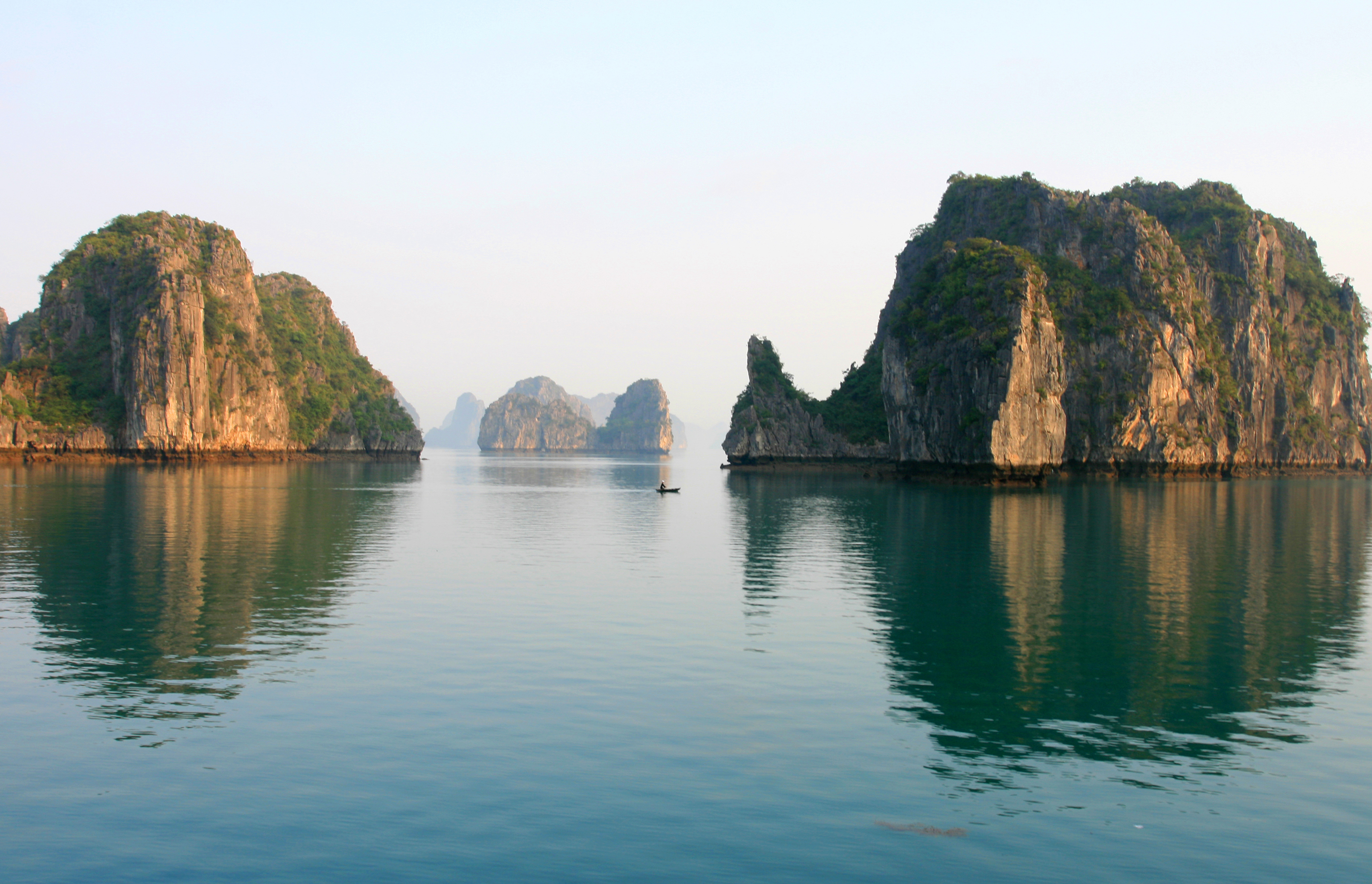 Limestone karts in Halong Bay Vietnam