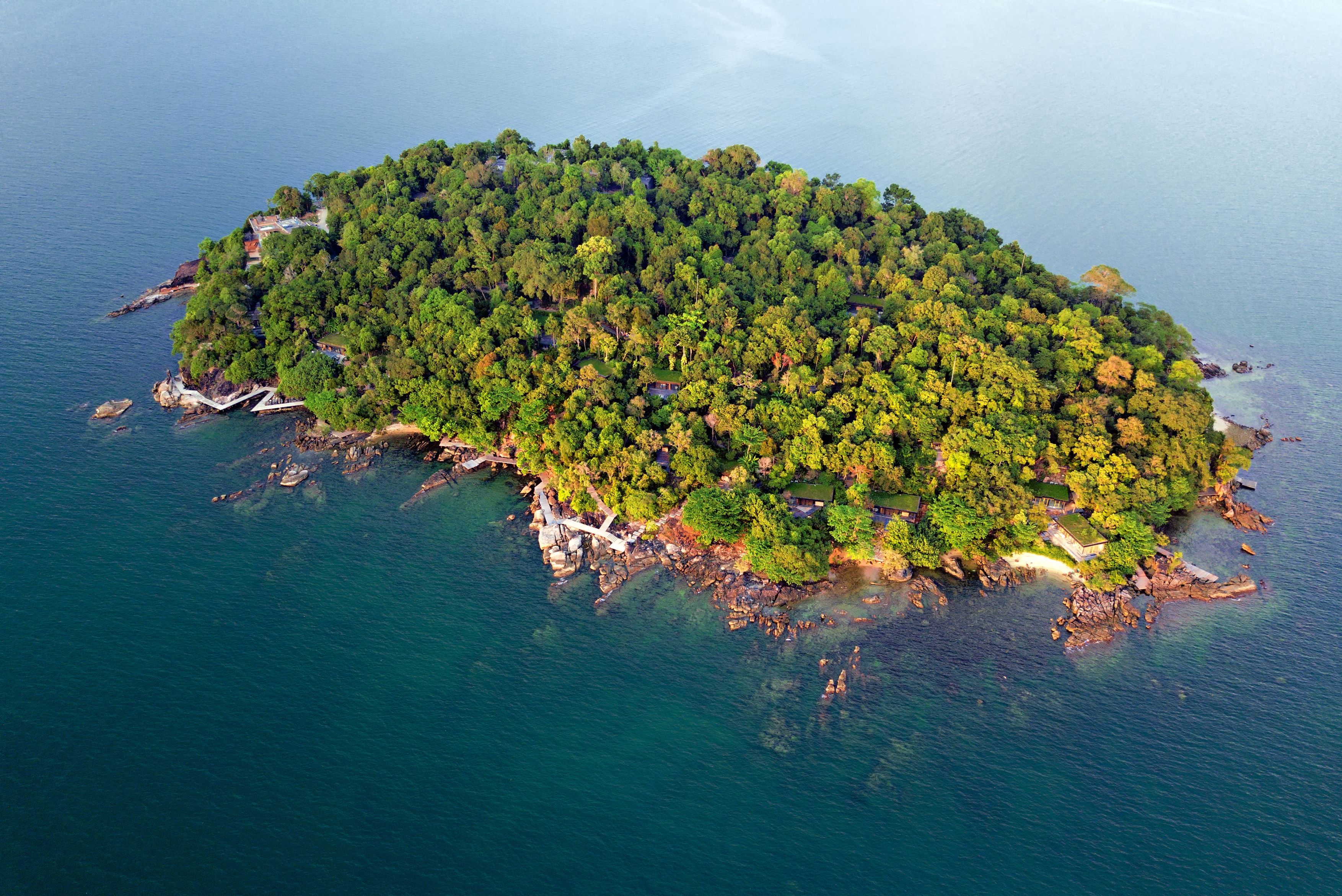 Aerial view of Koh Krabey Island