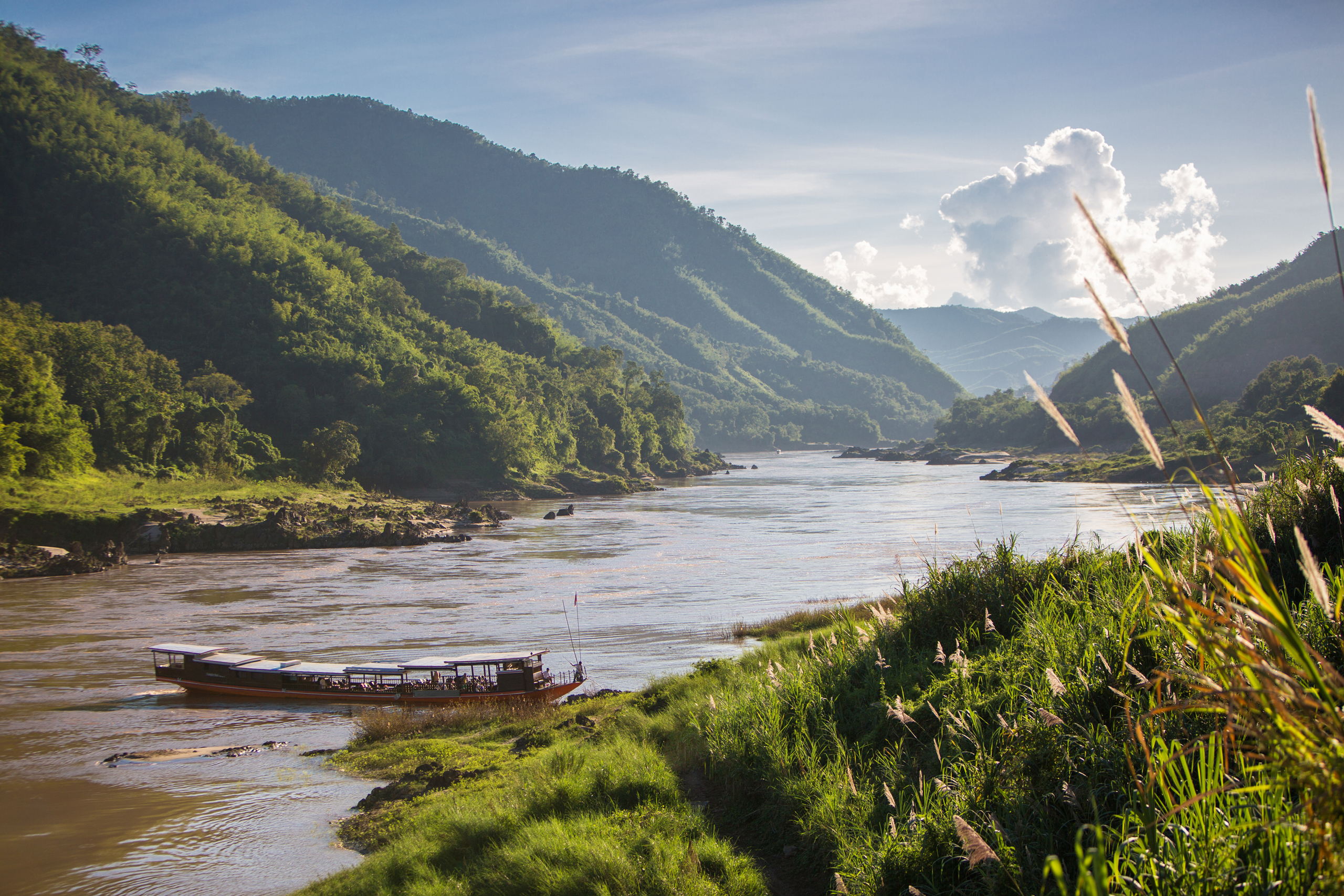 Riverside view in Pakbeng