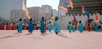 Changing of the guard Gyeongbokgung palace