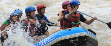 Whitewater rafting on the Padas River
