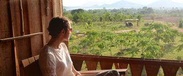 Looking out over the Kampot Pepper Farm