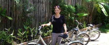 E-biking in Luang Prabang