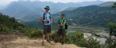 Colin and Mr Tien, admiring the beautiful views