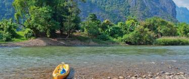 Nam Song River. Vang Vieng. Laos