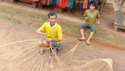 Weaving baskets