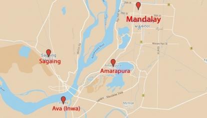 Map of Mandalay &amp; the surrounding area