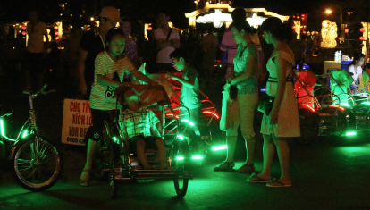 Glowing bikes