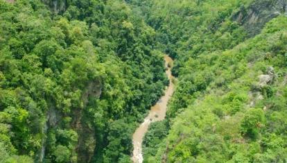 The view from the Goteik Viaduct