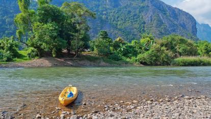 Nam Song River. Vang Vieng. Laos