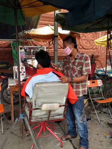 Hairdresser in Phnom Penh