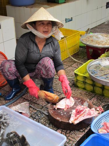 Vietnamese market seller