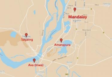 Map of Mandalay & the surrounding area