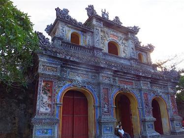 Gateway to Imperial Citadel in Hue, Vietnam