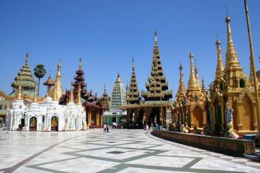 Shwedagon pagoda in Burma